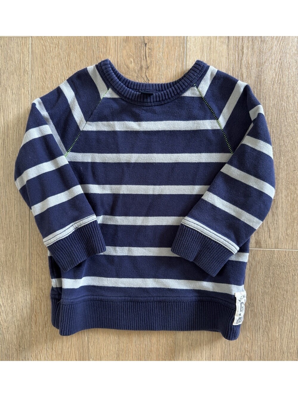 Toddler Boy 2T Striped Sweatshirt Shirt Lot 4 Cat & Jack Baby Gap Crewneck - Picture 5 of 9